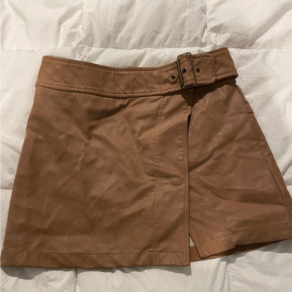 Free People Camel Wrap Skirt - Picture 1 of 3